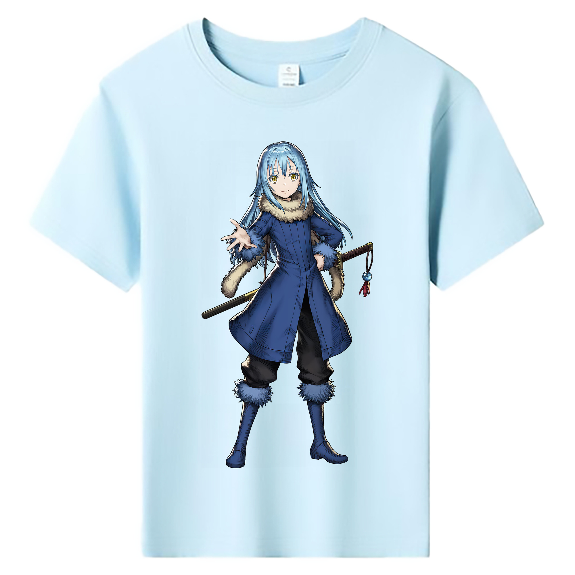（画像用） 転スラ Regarding Reincarnated to Slime 綿100％キッズTシャツ（フロントプリント）